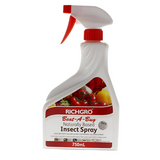 White Richgro Beat-A-Bug 750ml natural insect spray bottle with red trigger and label featuring vegetables.