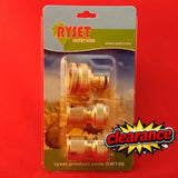 CLEARANCE - RYSET GW150 Premium 12mm 3 Piece Brass Fitting Set
