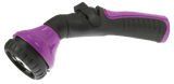 Berry purple and black Dramm One Touch Shower & Stream nozzle with ergonomic grip and adjustable head.