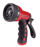 Red Dramm Touch ‘N Flow Revolver spray gun with black ergonomic grip and nine spray patterns.