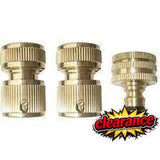 CLEARANCE - RYSET GW150 Premium 12mm 3 Piece Brass Fitting Set