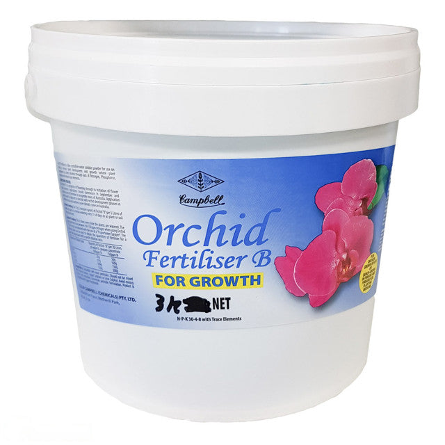 Orchid Food B (3 kg) – NPK: 30:4:8 + Trace Elements