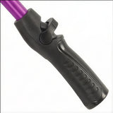 Dramm One Touch Rainwand 16in Berry, showing its black ergonomic handle and purple aluminum wand.