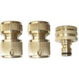 CLEARANCE - RYSET GW150 Premium 12mm 3 Piece Brass Fitting Set